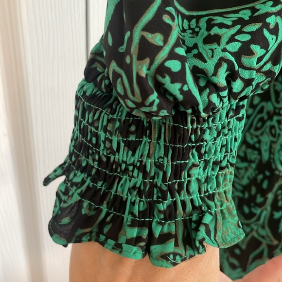 New JODIFL Green Tiered Maxi Dress size Small - Picture 8 of 13